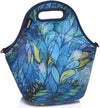 Vaschy Lunch Box Tote Bag - Hand drawn feathers