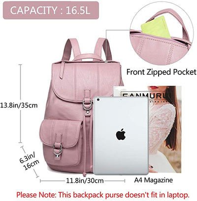 Vaschy Classic Large Backpack- Pink