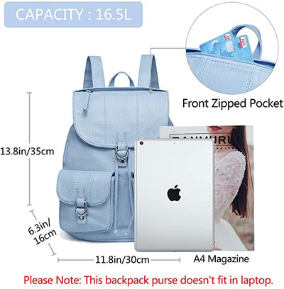 Vaschy Classic Large Backpack- Sky Blue