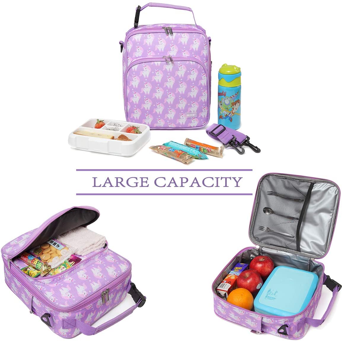 Vaschy Lunch Boxes Bag - Cute Unicorn