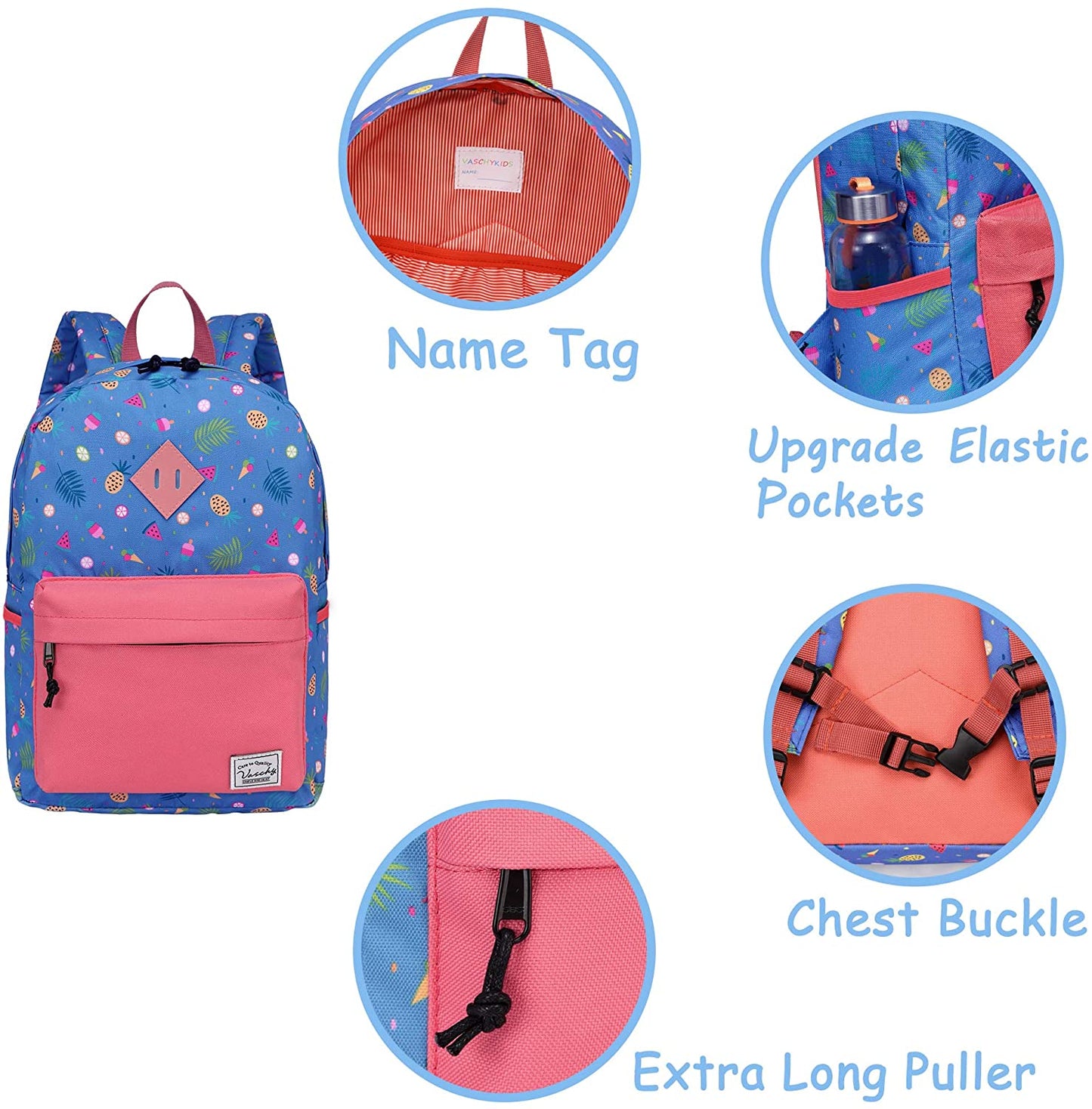 Vaschy Kids Backpacks - Cute Fruits