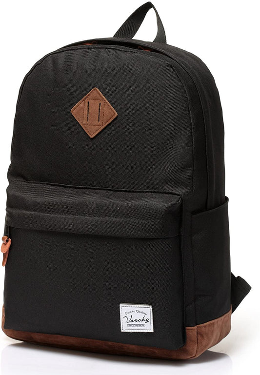 Vaschy Classic School  Backpack - Black