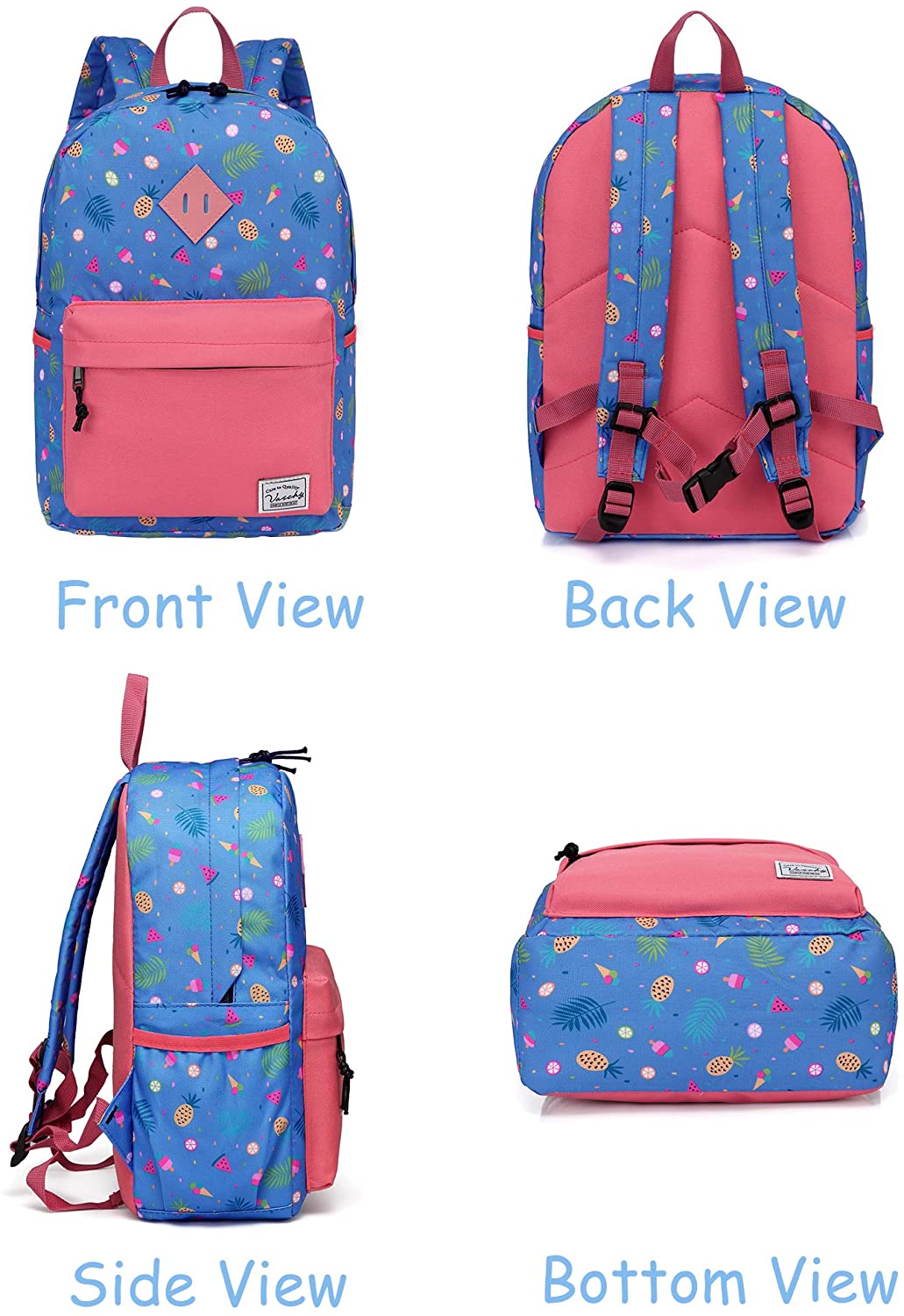 Vaschy Kids Backpacks - Cute Fruits