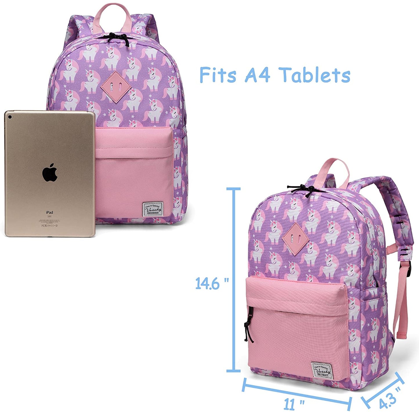 Vaschy Kids Backpacks - Pink Unicorn