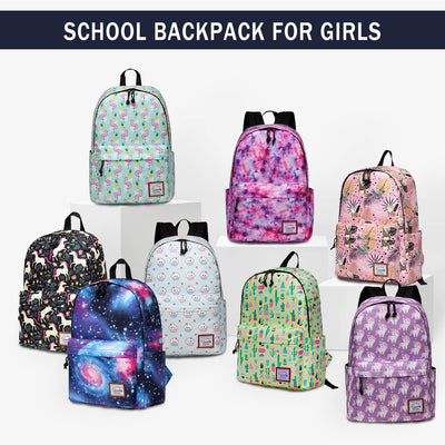 Vaschy Teen Girl School Backpack - Blue