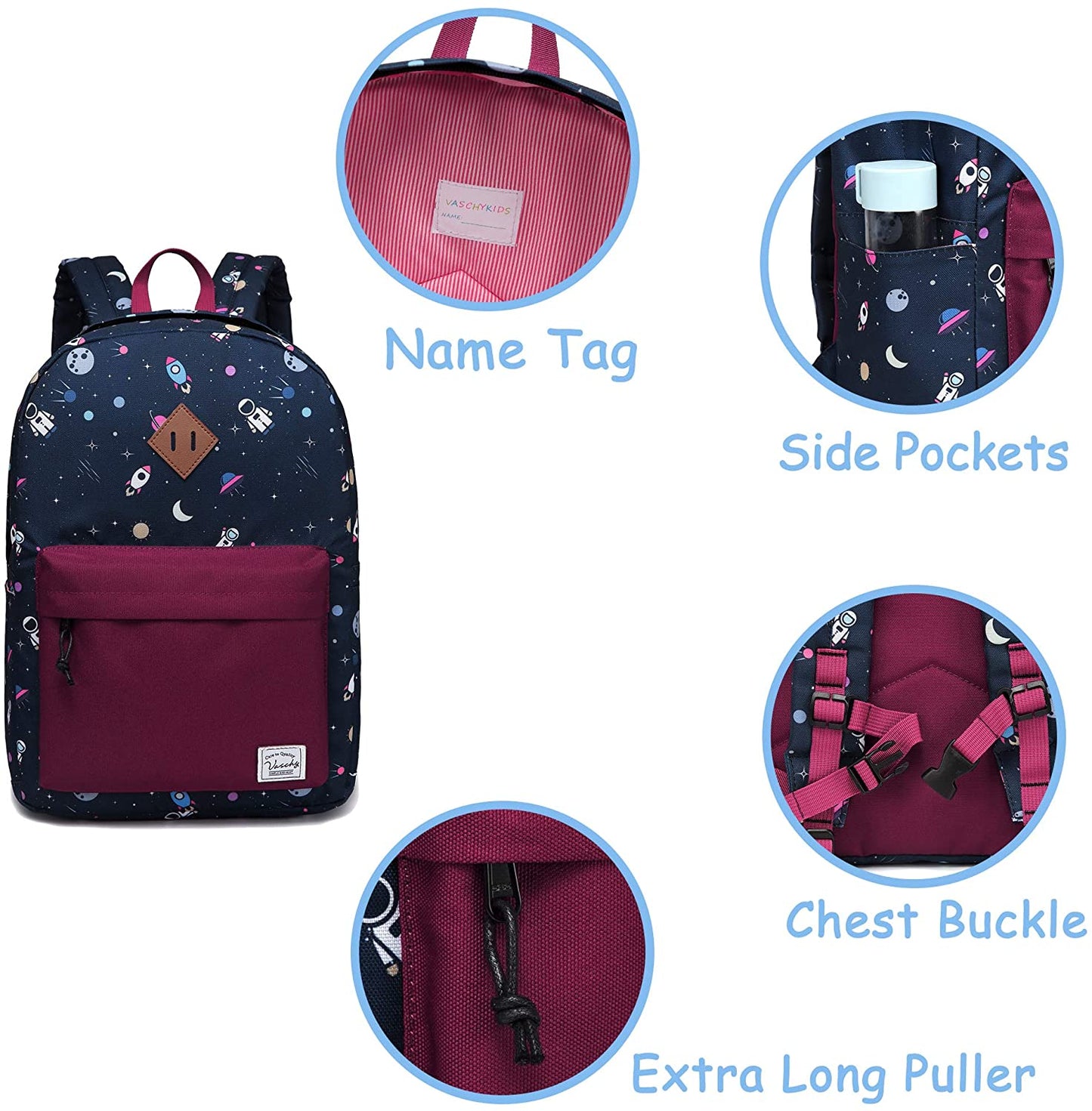 Vaschy Kids Backpacks Large - Cute Astronaut