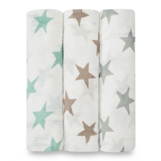 Aden and Anais - milkyway 3-pack silky soft swaddles - Artock Australia