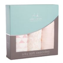 Aden and Anais - metallic primrose birch 3pack swaddles - Artock Australia