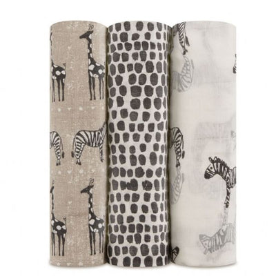 Aden and Anais - sahara 3-pack silky soft swaddles - Artock Australia