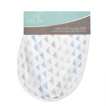 Aden and Anais - metallic blue moon birch silky soft burpy bib single - Artock Australia