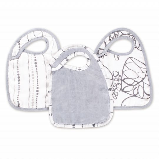 Aden and Anais - bamboo moonlight 3-pack snap bibs - Artock Australia