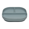 Divided Plate With Lid - Blue