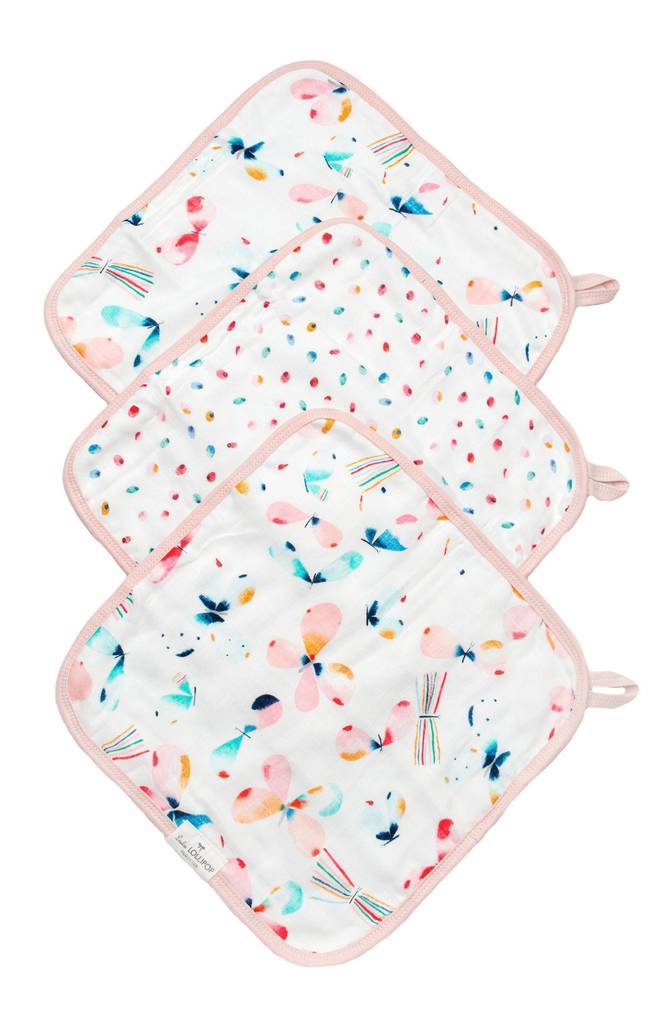 Washcloth 3-pieces Set - Butterfly