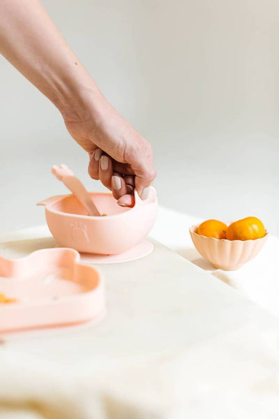 Silicone Snack Bowl - Blush Pink