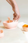 Silicone Snack Bowl - Blush Pink