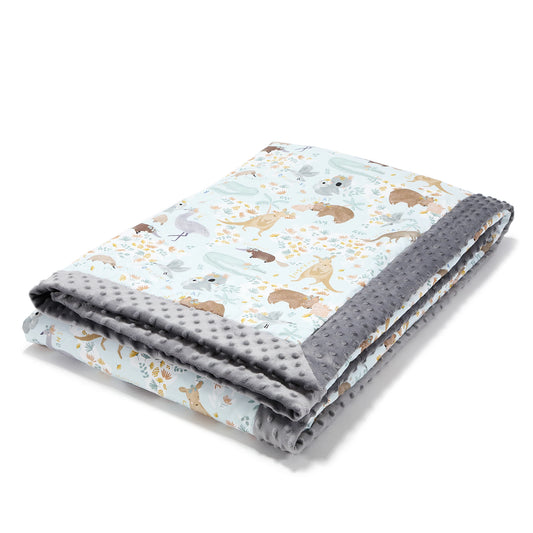 Light Blanket Adult - Dundee Friends Blue - Grey