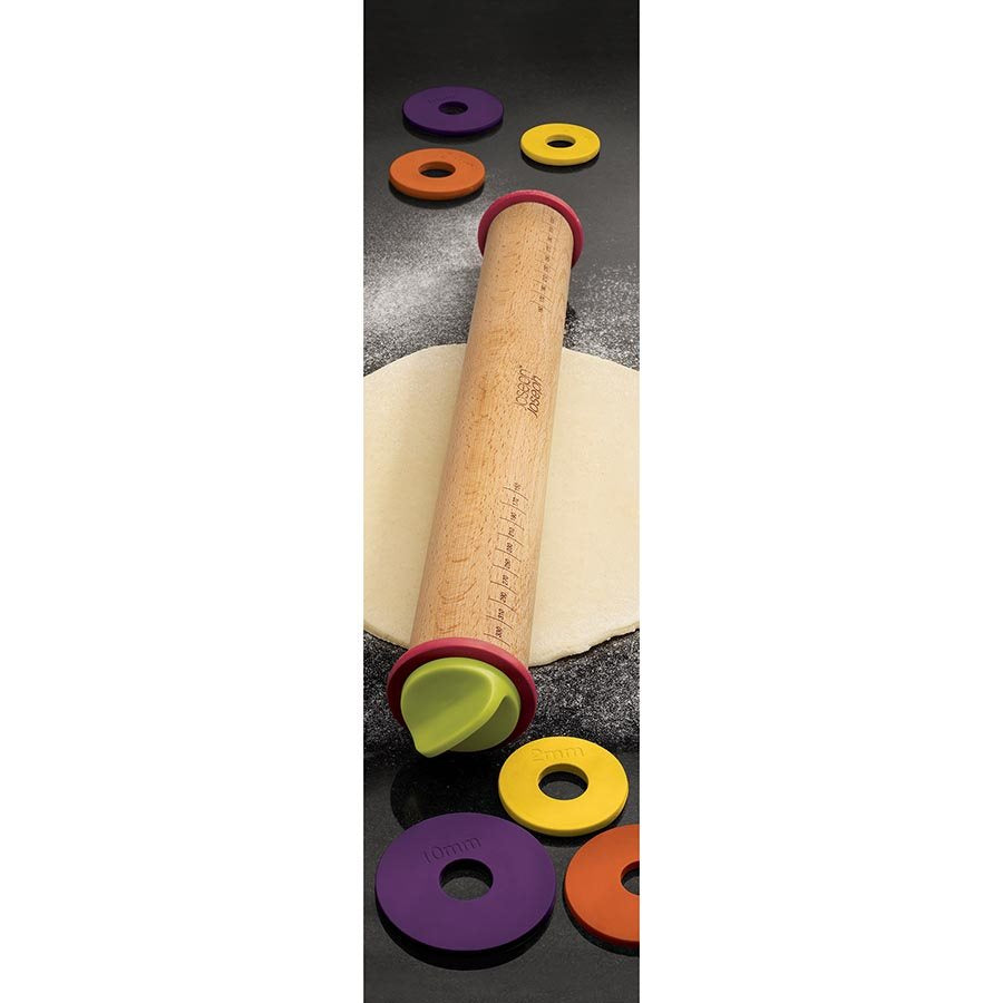 Joseph Joseph - Adjustable Rolling Pin - Multi-Colour - Artock Australia