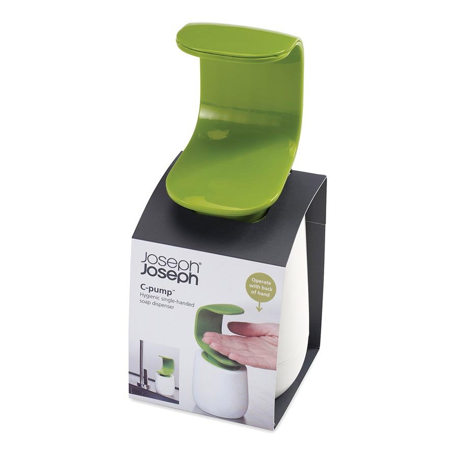 Joseph Joseph - Cpump Single Hand Soap Dispen-White/Green - Artock Australia