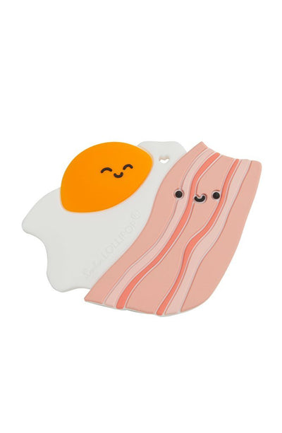 Bacon and Egg Silicone Teether Single