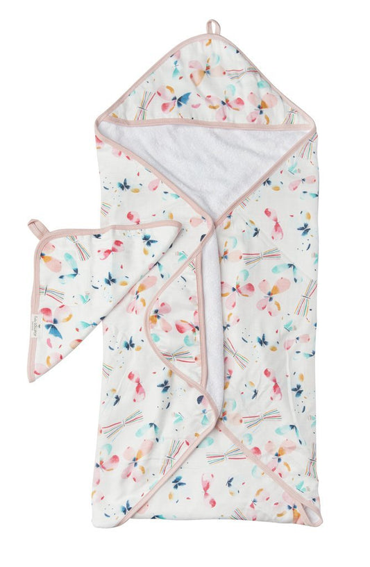 Hooded Towel Set - Butterfly