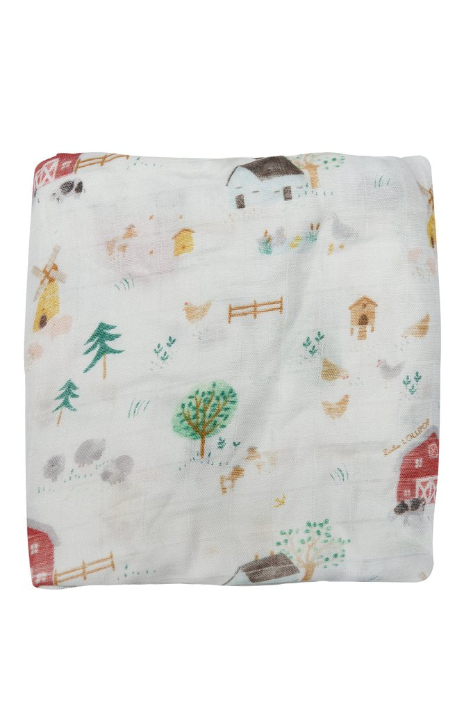 Fitted Crib Sheet - Farm Animals