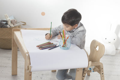 Each height level is designed to slowly accommodate the different growing stages of your children, preventing slouching and any bad posture development during early childhood.