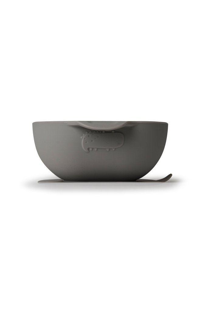Silicone Snack Bowl - Silver Grey