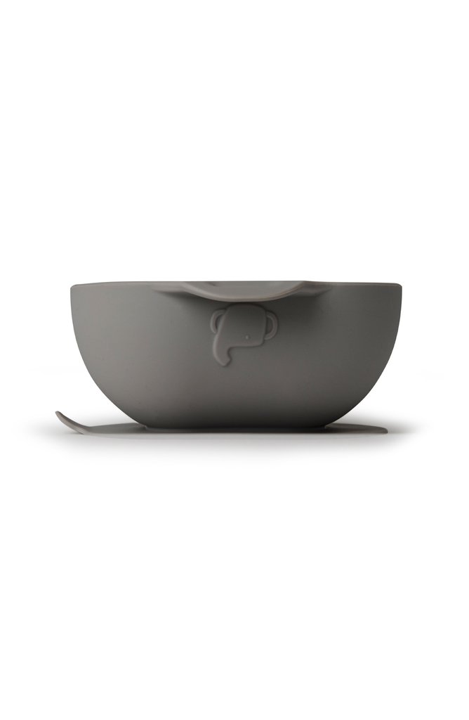 Silicone Snack Bowl - Silver Grey