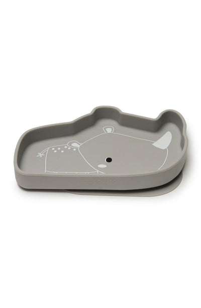 Silicone Suction Snack Plate - Rhino