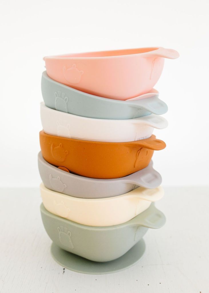 Silicone Snack Bowl - Silver Grey