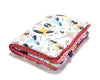 Thick Blanket XXL Adult - Cute Birds Vivid - Coral