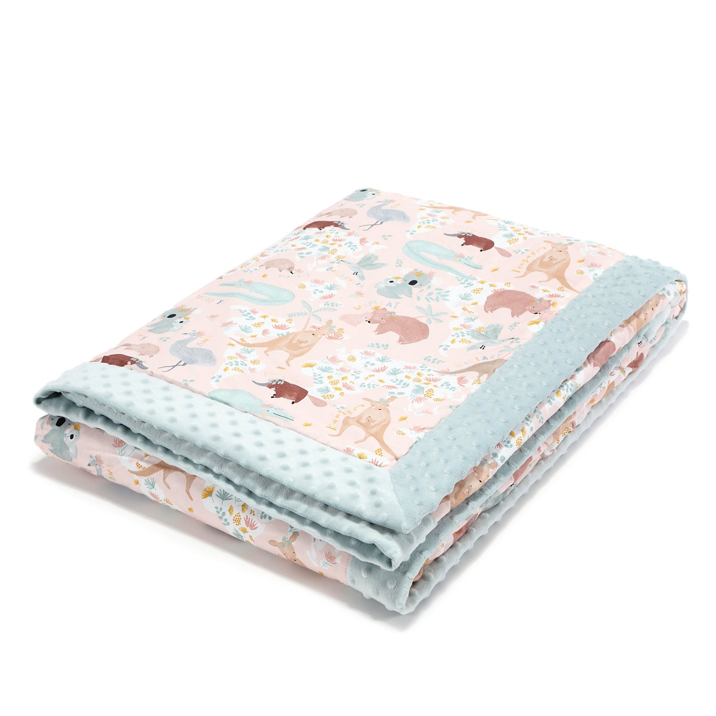 Light Blanket Adult - Dundee Friends Pink - Smoke Mint