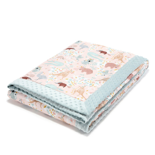 Light Blanket Adult - Dundee Friends Pink - Smoke Mint
