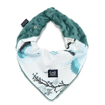 Soft Neck Scarf - Blue Birds Vivid - Deep Ocean
