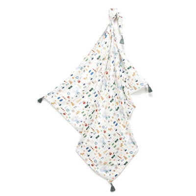 Bamboo Swaddle Blanket King - French Riviera Boy