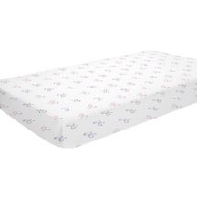 aden by aden and anais - lavender lady muslin fitted cot sheet - Artock Australia