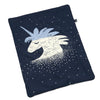 Light Blanket Large - Universe of Unicorn (blue) - Ecru
