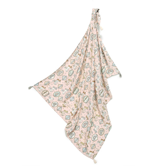 La Millou - Bamboo Swaddle Blanket Large - Dream Lunapark - Artock Australia