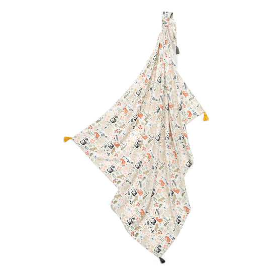 La Millou - Bamboo Swaddle Blanket Large - La Millou Zoo - Artock Australia