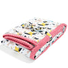 Thick Blanket XXL Adult - Cute Birds Vivid - Coral