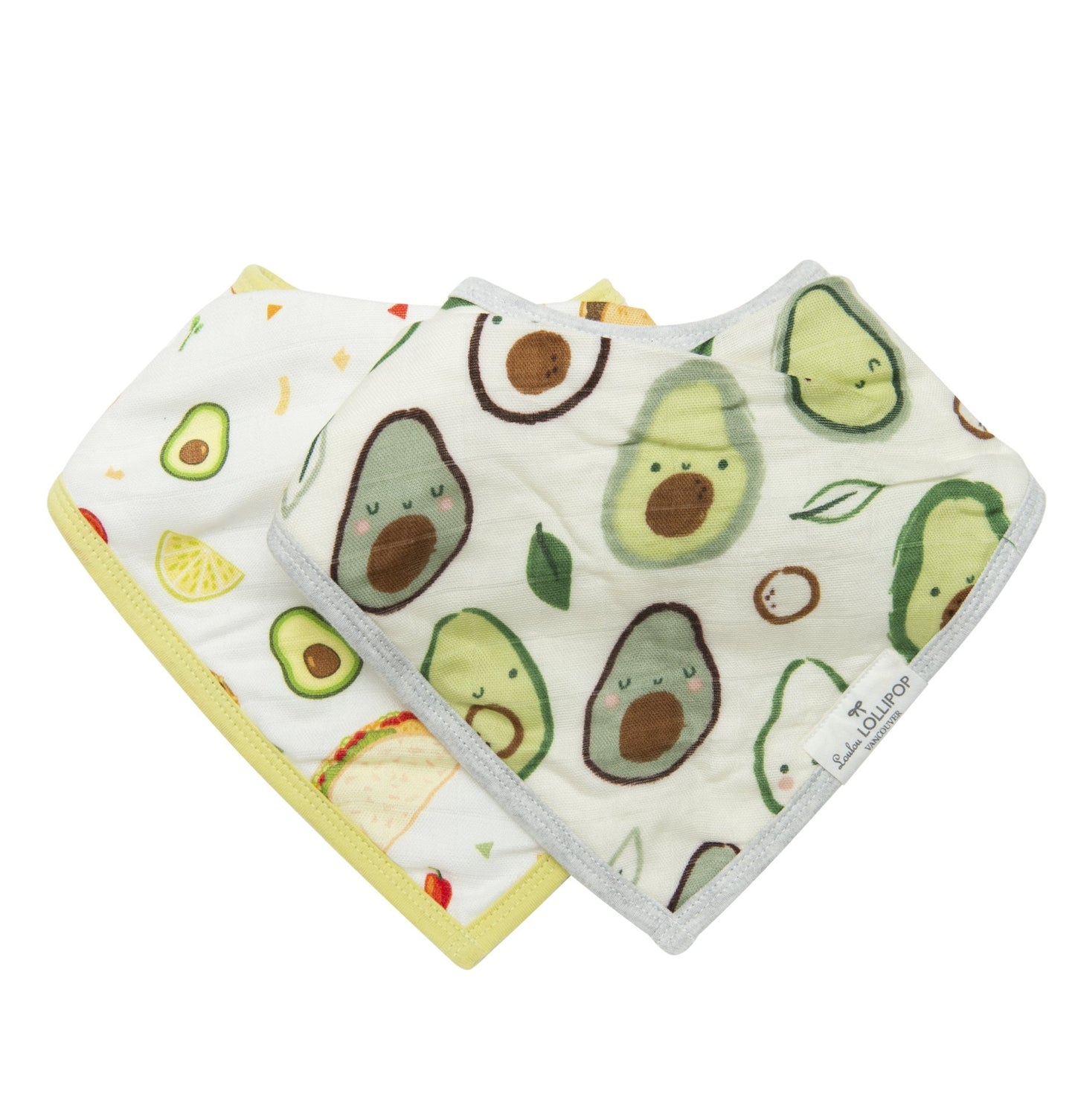 Loulou Lollipop - Bandana Bib Set - Avocado - Artock Australia