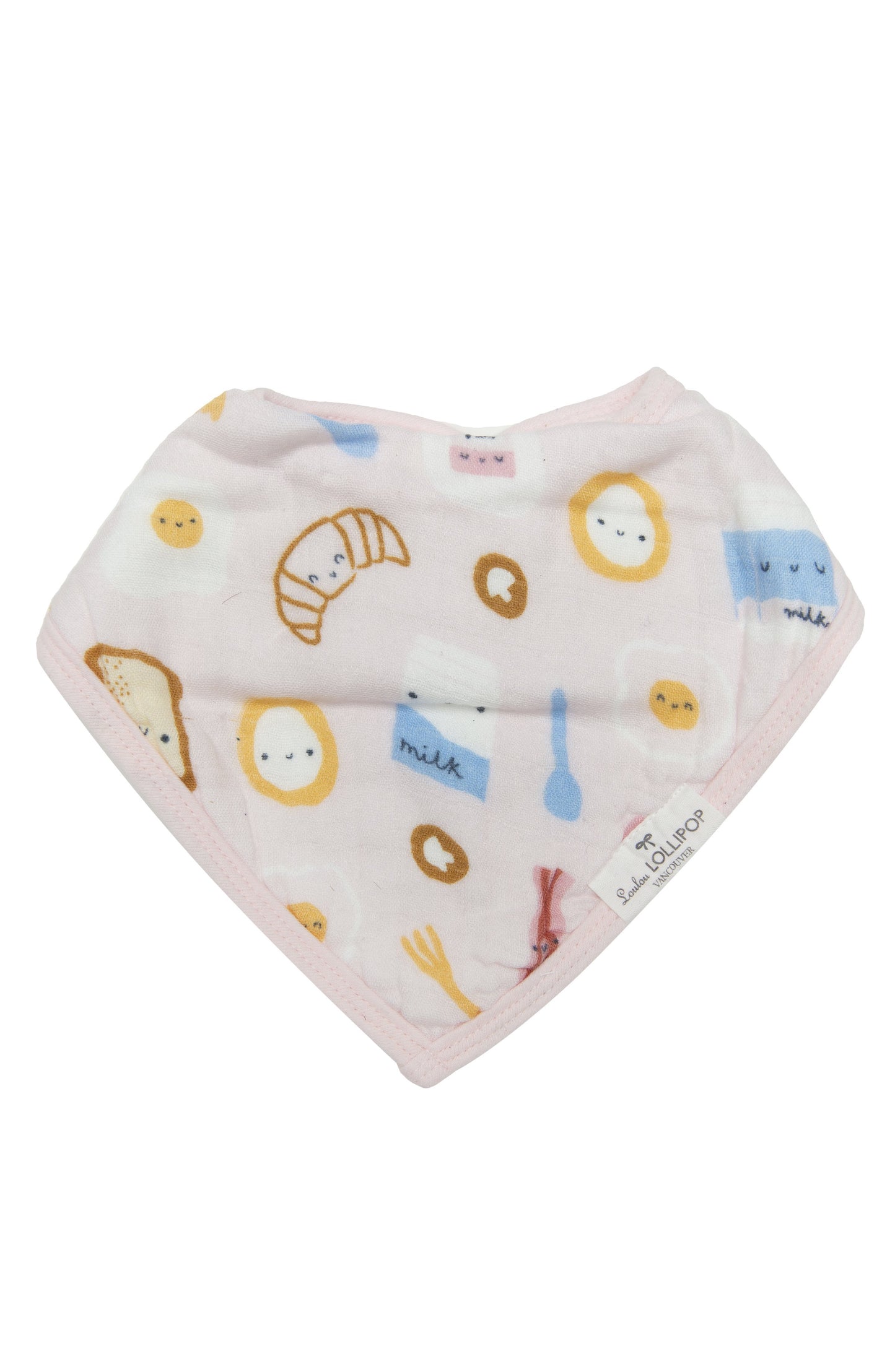 Loulou Lollipop - Bandana Bib Set - Breakfast Pink - Artock Australia