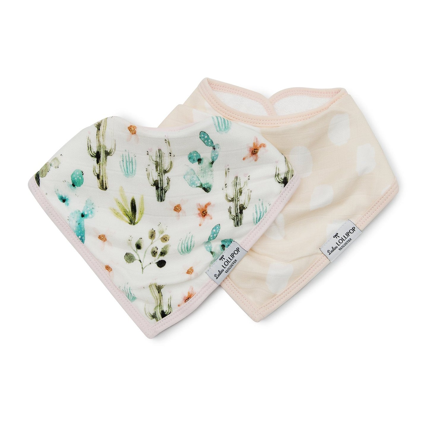 Loulou Lollipop | Bandana Bib Set - Cactus Floral | Artock Australia