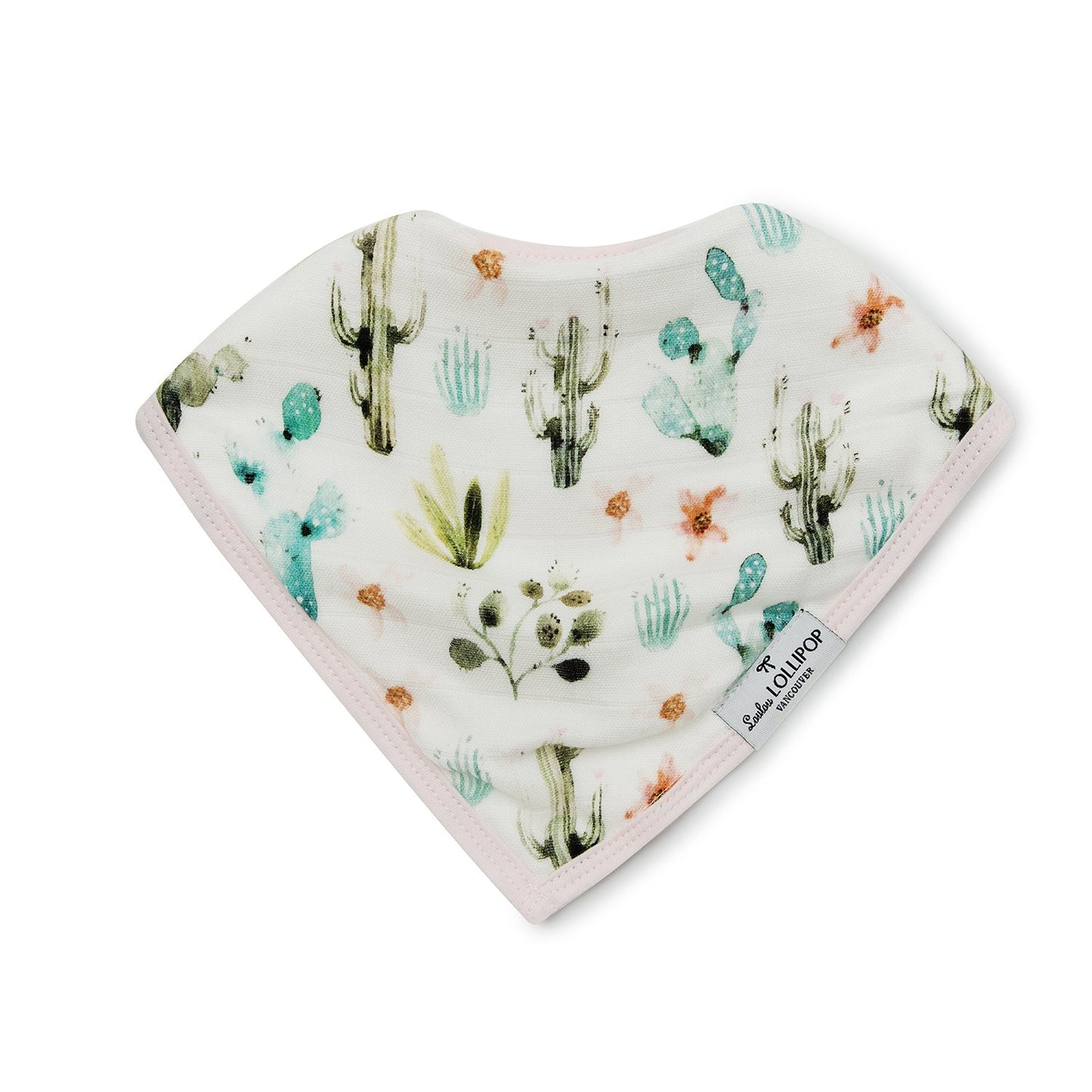 Loulou Lollipop | Bandana Bib Set - Cactus Floral | Artock Australia