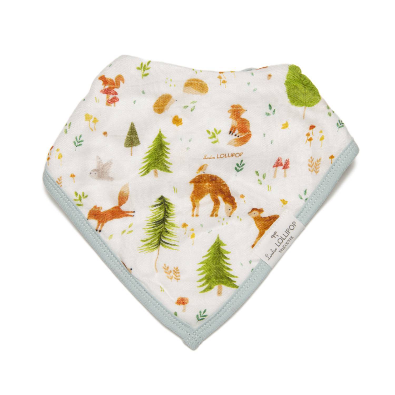 Loulou Lollipop | Bandana Bib Set - Forest Friends | Artock Australia