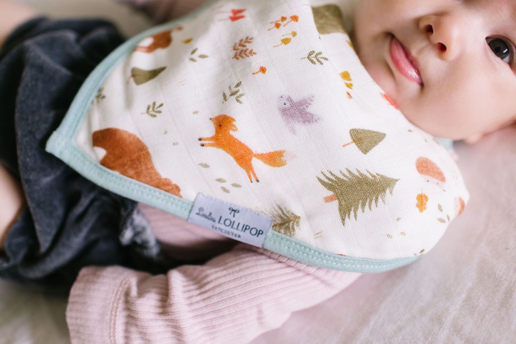 Loulou Lollipop | Bandana Bib Set - Forest Friends | Artock Australia