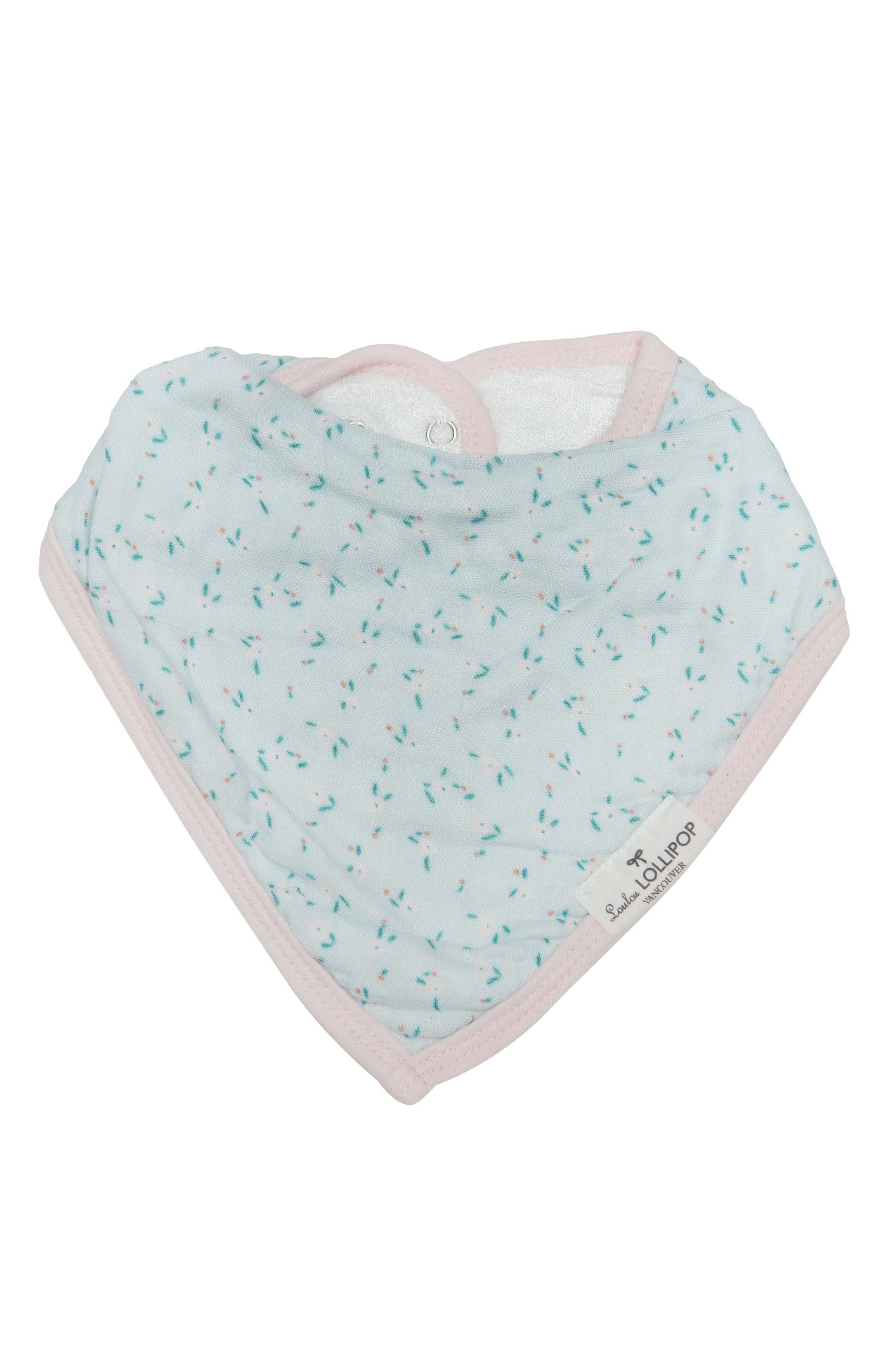 Loulou Lollipop - Bandana Bib Set - Rosey Bloom - Artock Australia