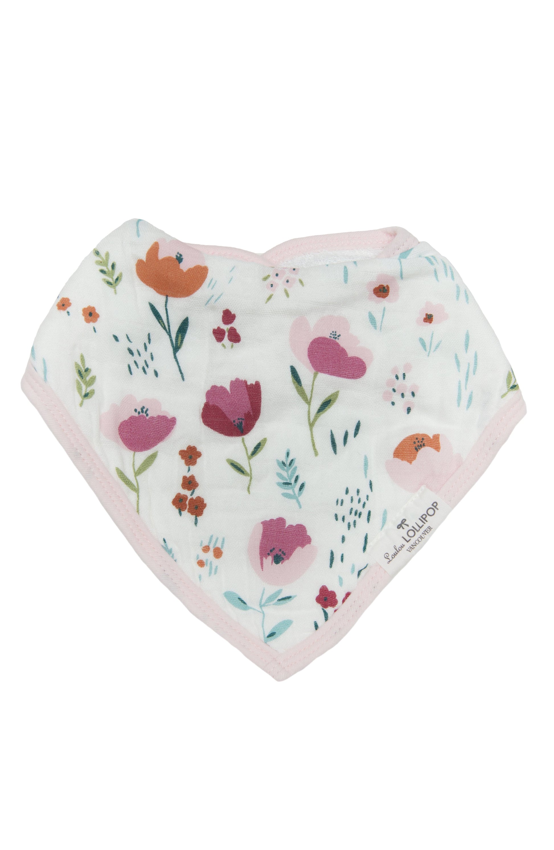 Loulou Lollipop - Bandana Bib Set - Rosey Bloom - Artock Australia