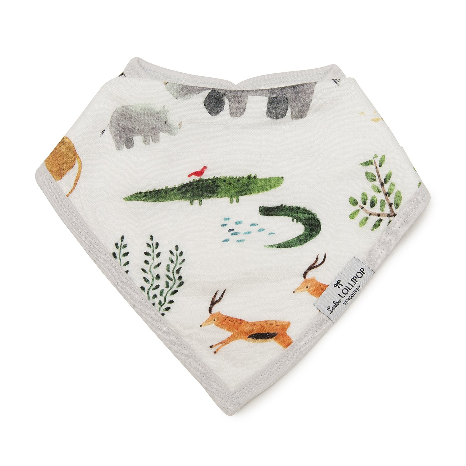 Loulou Lollipop | Bandana Bib Set - Safari Jungle | Artock Australia