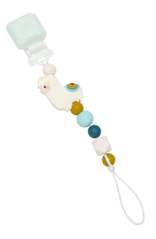 Loulou Lollipop | Darling Pacifier Clip - Llama | Artock Australia